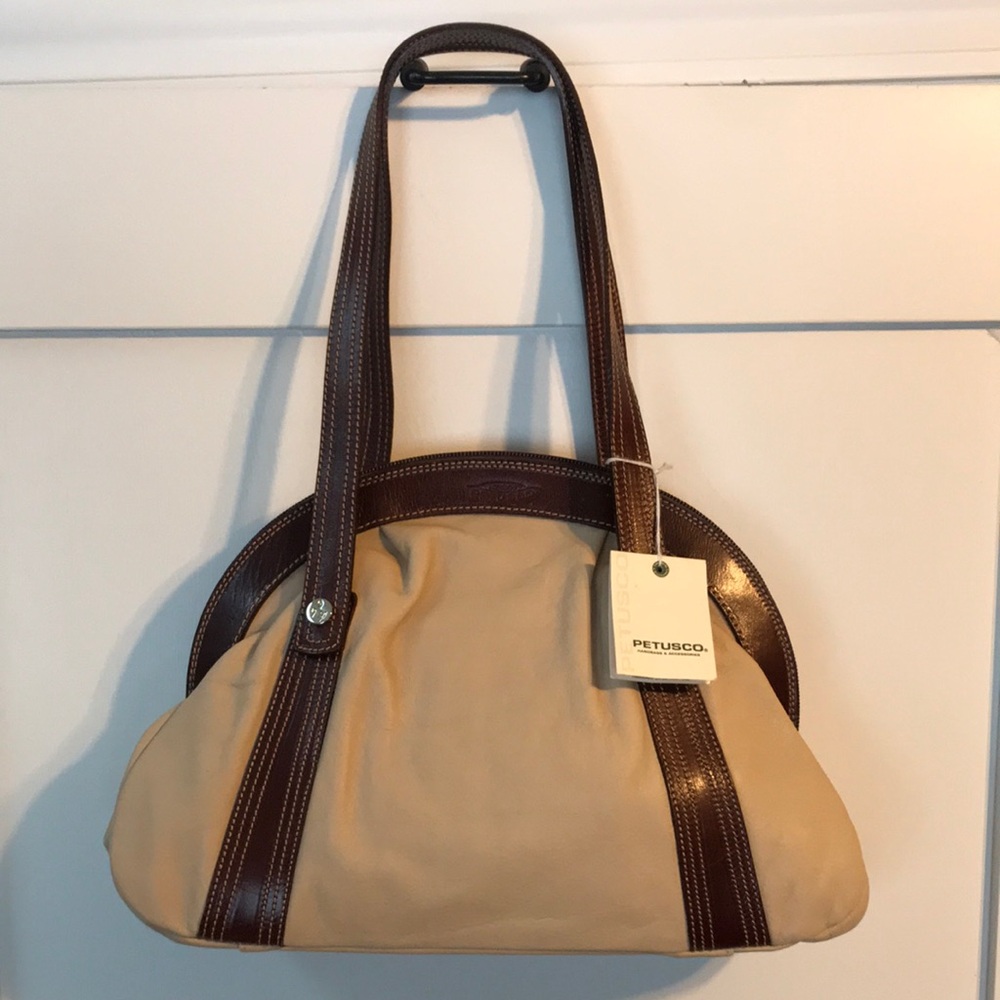 Petusco two toned calf leather bag spring summer fall casual